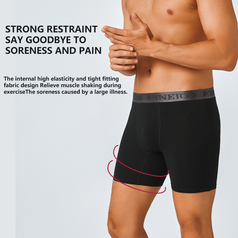 2pcs Cotton Long Boxers For Me - Boxer Brief Pack Cotton ulasan dan harga