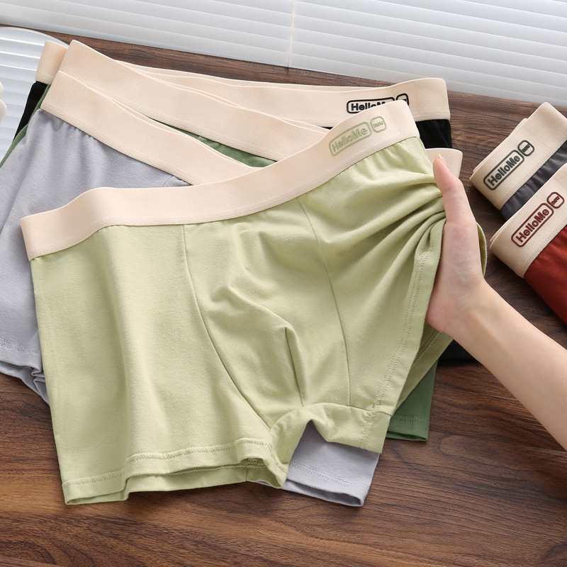 L-4XL Breathable Cotton Men Bo - Boxer Brief Pack Cotton ulasan dan harga