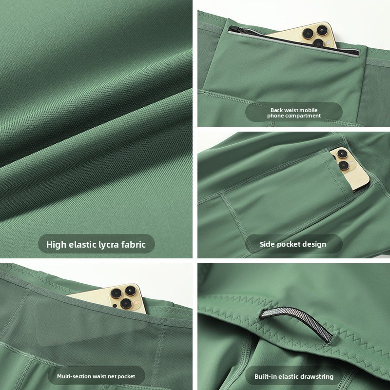 Men High Elastic Running Compr - Compression Long Pant ulasan dan harga
