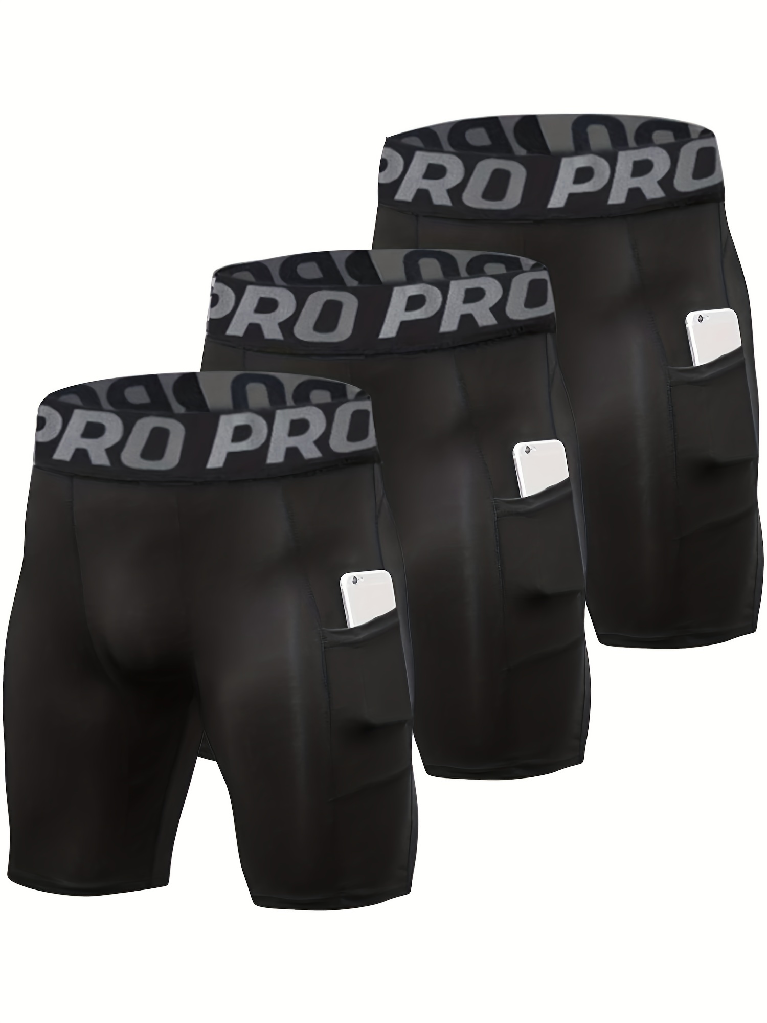 3 Pack Compression Shorts Men  - Compression Shorts Athletes ulasan dan harga