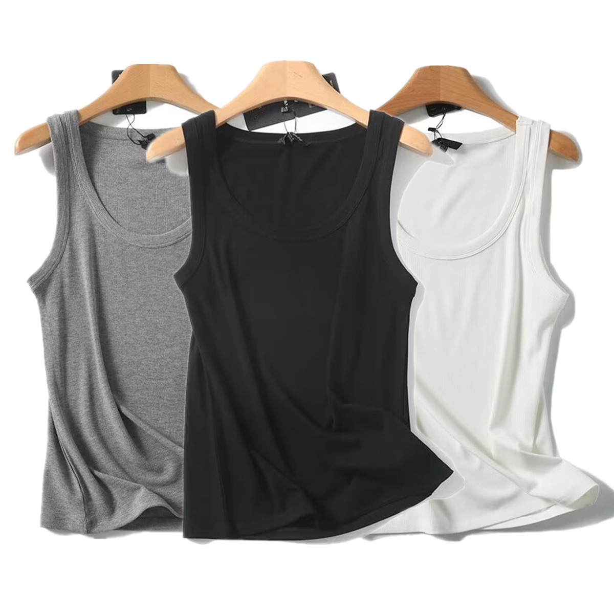 Maxdutti Solid Slim Fit Summer - Tank Top Ribbed ulasan dan harga