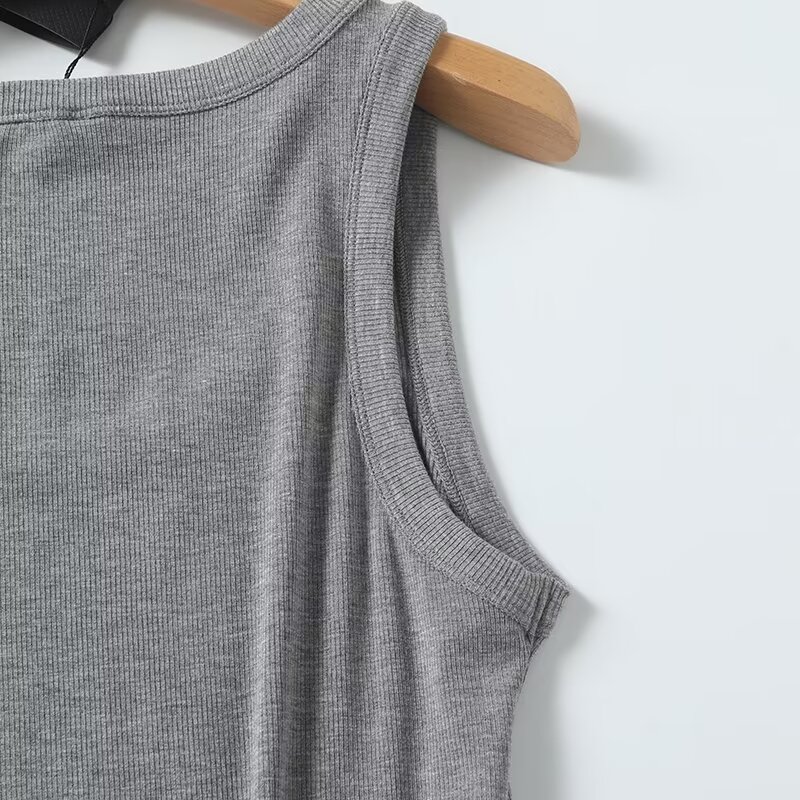 Maxdutti Solid Slim Fit Summer - Tank Top Ribbed ulasan dan harga