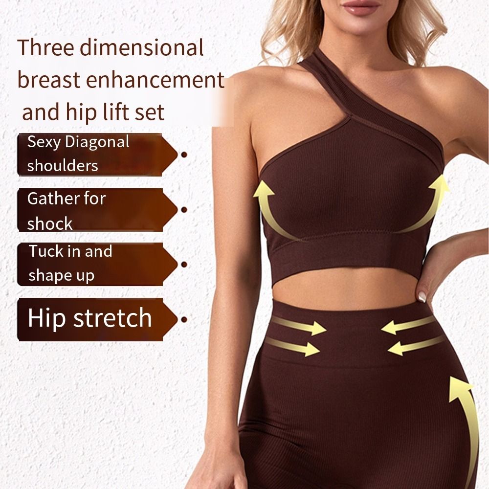 2Pcs Casual Seamless Women Wor - Tank Top Ribbed ulasan dan harga