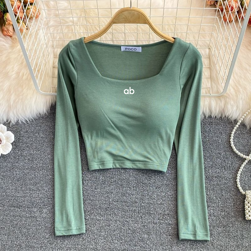 Women Korean Fashion Square Ne - Base Layer Top ulasan dan harga