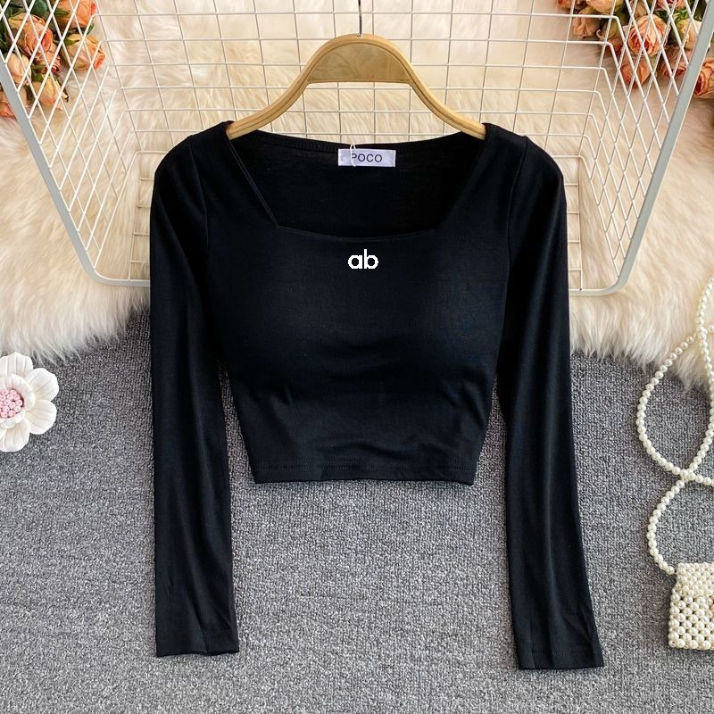 Women Korean Fashion Square Ne - Base Layer Top ulasan dan harga